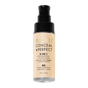 Milani Conceal + Perfect Liquid Foundation Light Neutral texture close-up