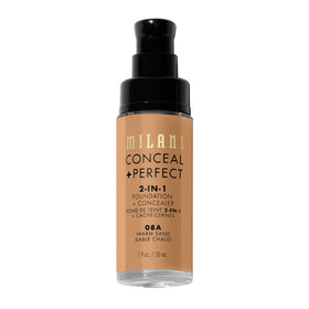Milani Conceal + Perfect Liquid Foundation texture on skin
