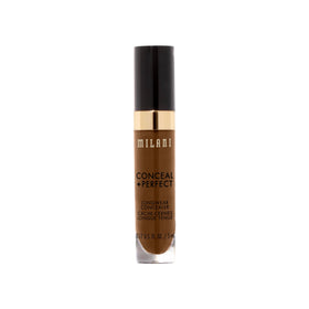 Milani Conceal + Perfect Longwear Concealer Cool Toffee on a vanity