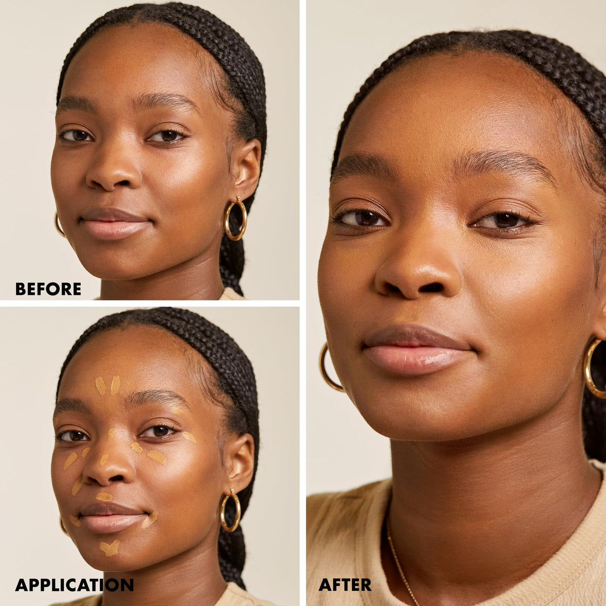 Milani Conceal + Perfect Longwear Concealer Cool Toffee with other makeup products