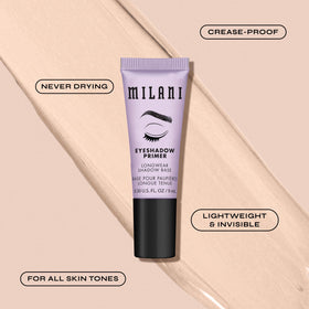 Milani Eyeshadow Primer 2PK application on eyelid