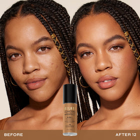 Milani foundation bottle showing creamy texture