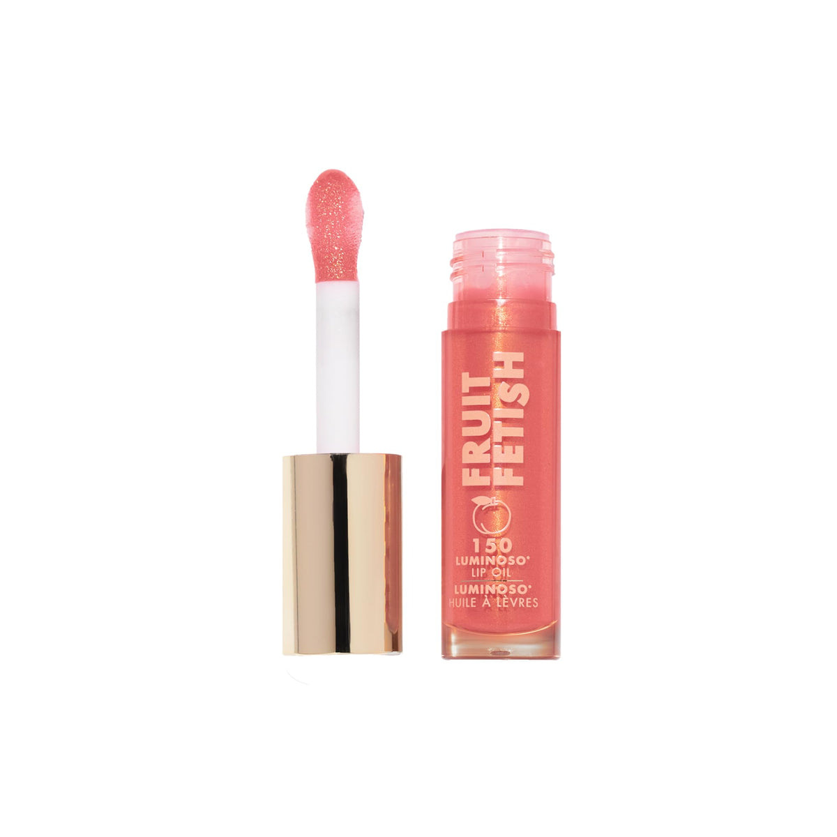 Milani Fruit Fetish Lip Oil Luminoso doe foot applicator close-up
