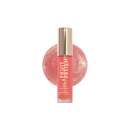 Milani Fruit Fetish Lip Oil Luminoso front view with applicator