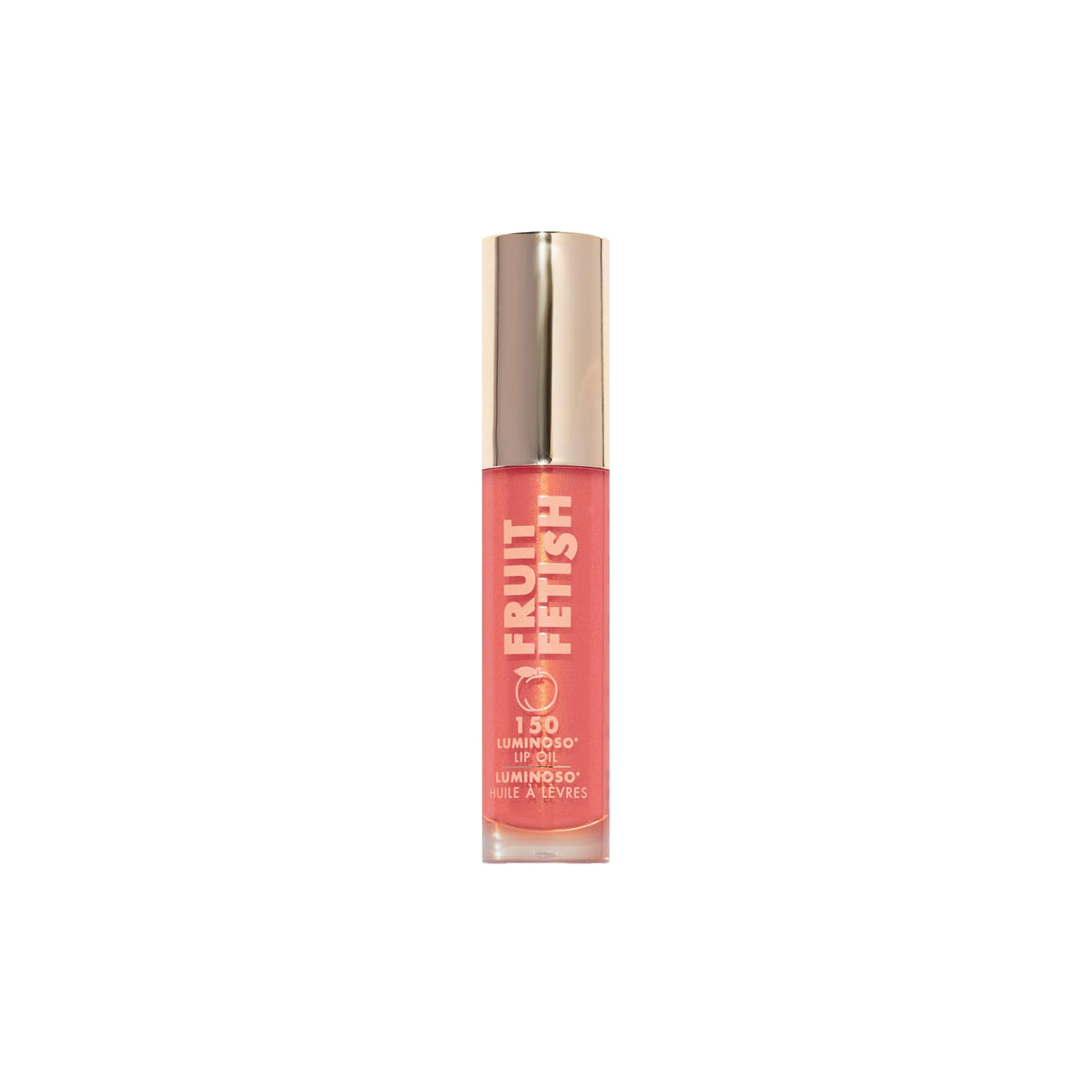 Milani Fruit Fetish Lip Oil Luminoso lifestyle shot with makeup