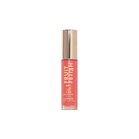 Milani Fruit Fetish Lip Oil Luminoso lifestyle shot with makeup