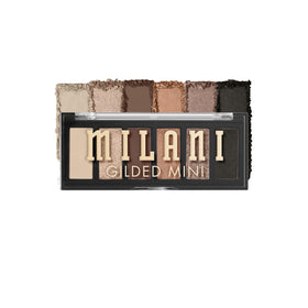 Milani Gilded Mini Eyeshadow Palette front view with six shades