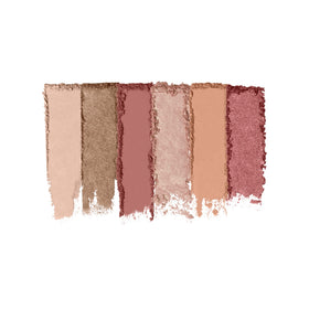 Milani Gilded Mini Eyeshadow Palette It's All Rose with makeup brushes