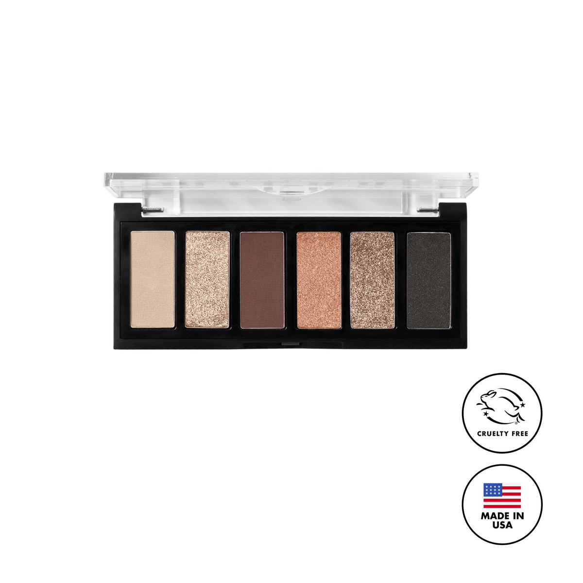 Milani Gilded Mini Eyeshadow Palette with applicator brush
