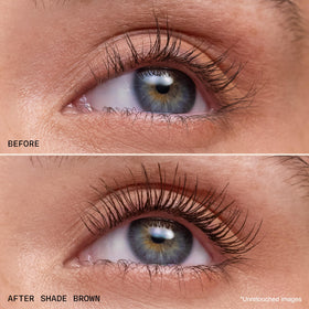 Milani Highly Rated Tubing Mascara applied on lashes