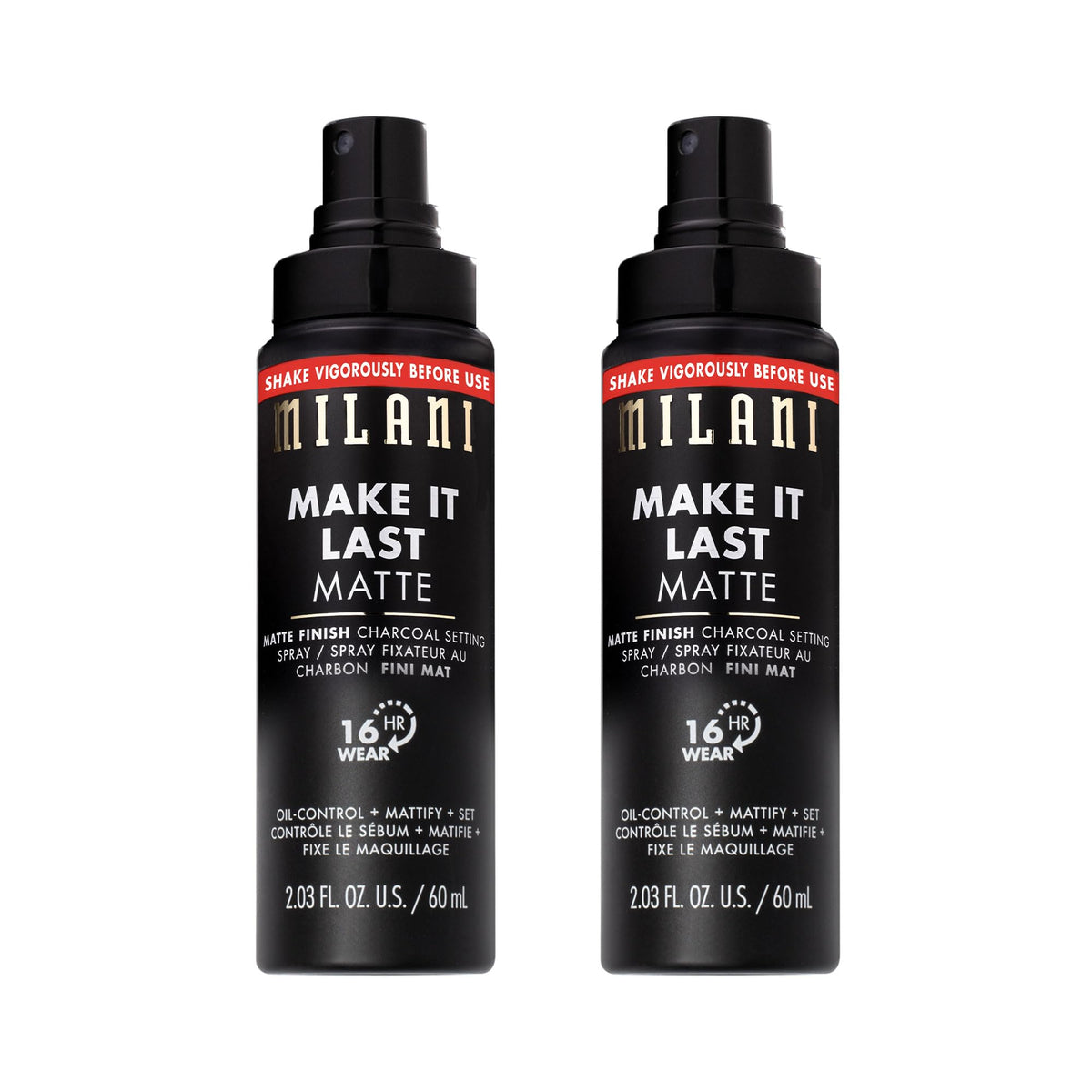 Milani Make It Last Matte Setting Spray 2-Pack front view