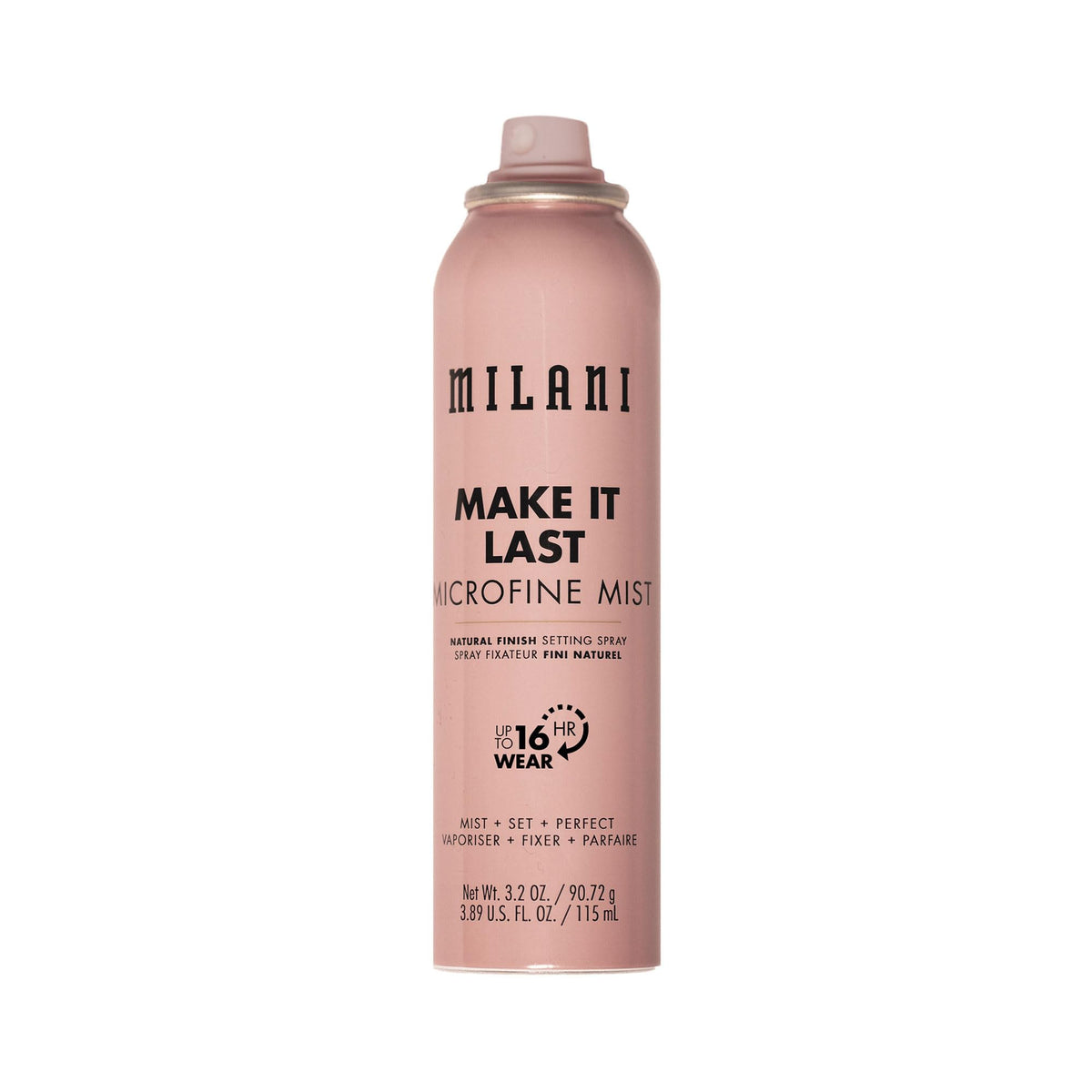 Milani Make It Last Microfine Mist Setting Spray front view