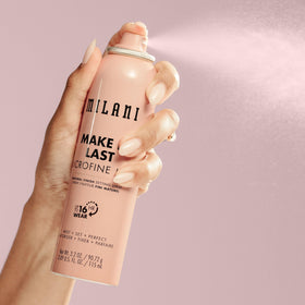 Milani Make It Last Microfine Mist Setting Spray texture demonstration