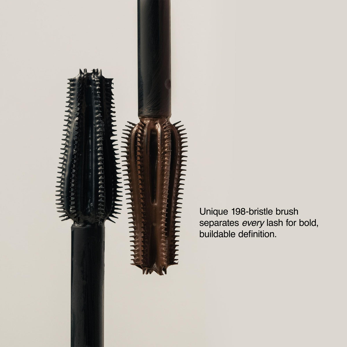 Milani mascara applied on model's lashes