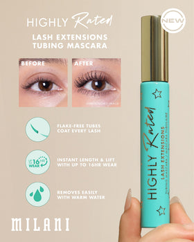 Milani mascara packaging with ingredients