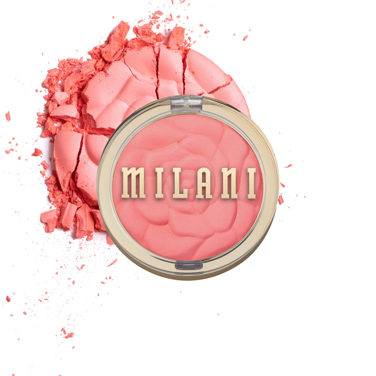 Milani Rose Blush Coral Cove front view in compact