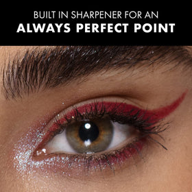 Milani Stay Put Eyeliner Pencil applied on eyelid