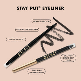 Milani Stay Put Eyeliner Pencil with built-in sharpener