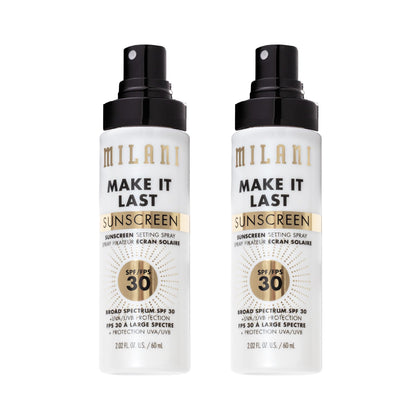 Milani Sunscreen Setting Spray SPF 30 2-Pack front view