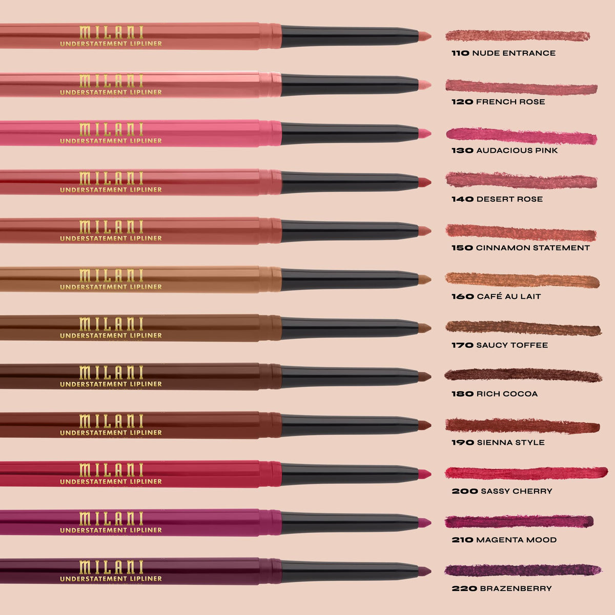Milani Understatement Lip Liner Pencil in packaging
