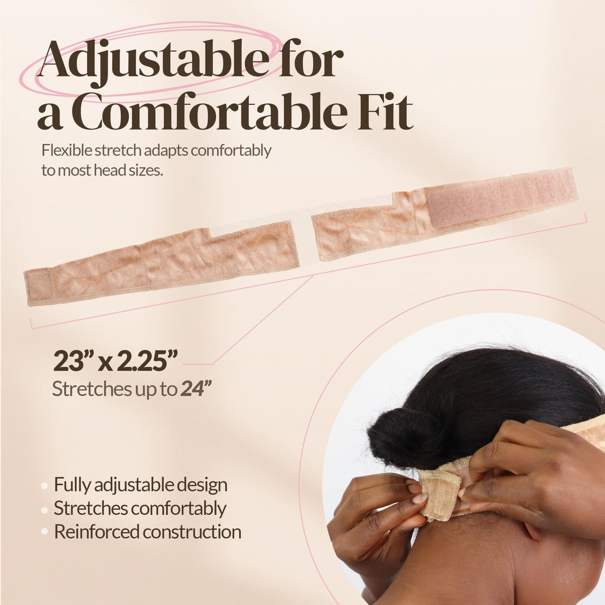 MILANO COLLECTION Wigrip lace wig band laid flat on a surface