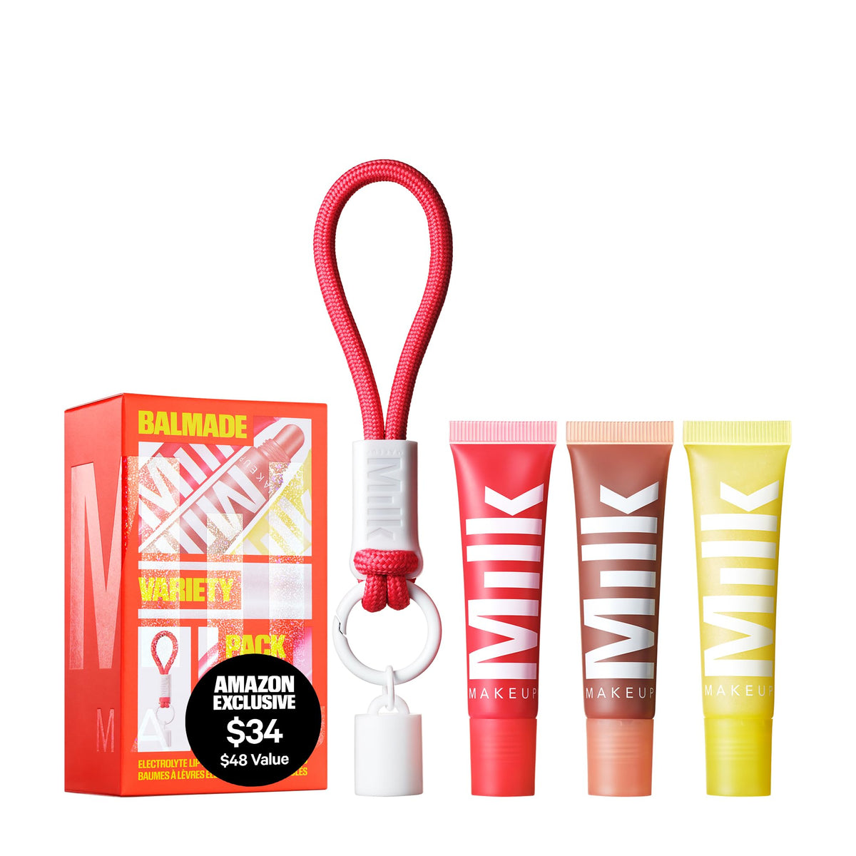 Milk Makeup Balmade Hydrating Lip Balm Trio gift set front view