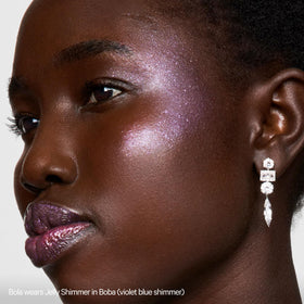 Milk Makeup Cooling Water Jelly Shimmer Stick Boba application on cheeks