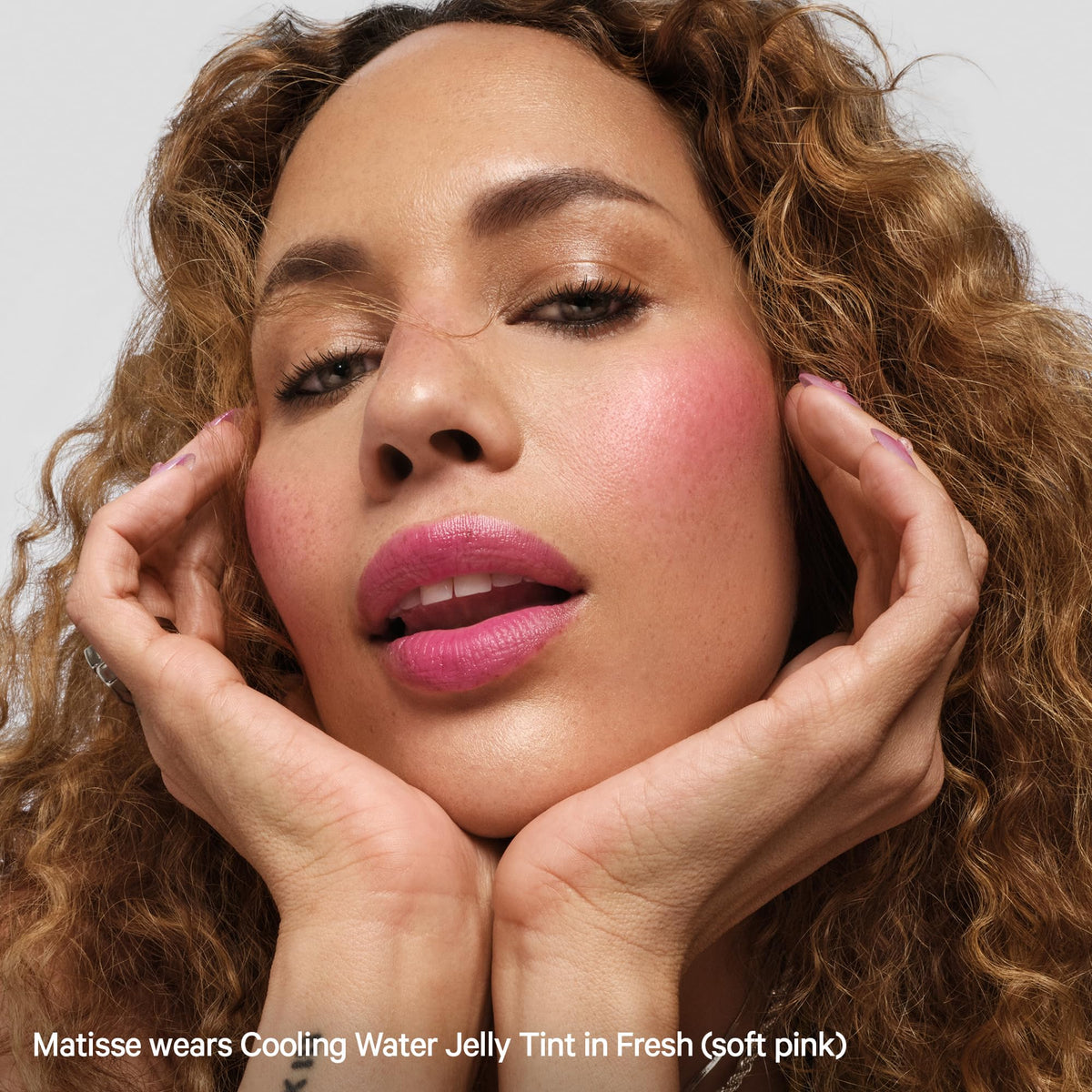 Milk Makeup Cooling Water Jelly Tint Soft Pink in lifestyle setting
