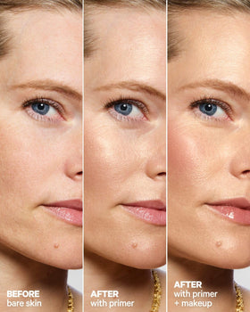 Milk Makeup Hydro Grip + Glow Primer application on skin