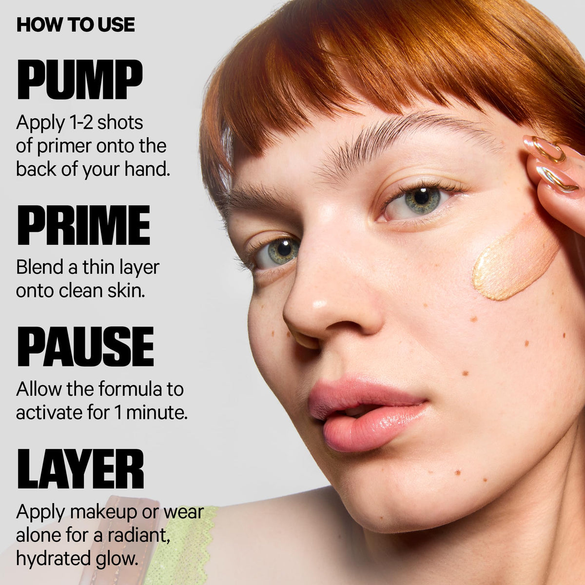 Milk Makeup Hydro Grip + Glow Primer texture close-up