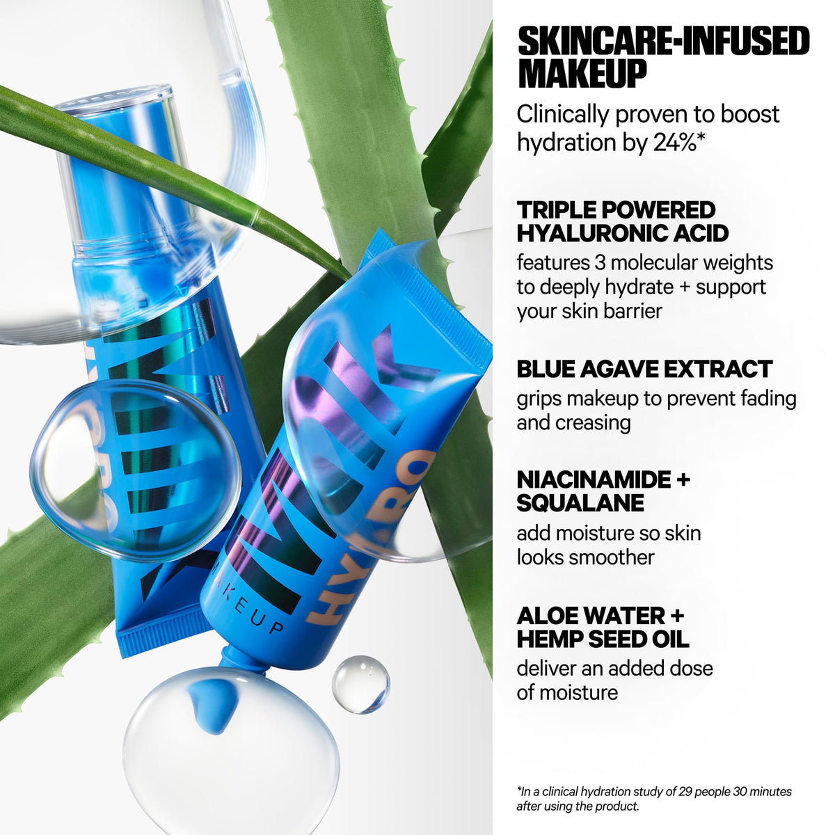 Milk Makeup Hydro Grip Hydrating Gel Skin Tint in a beauty routine