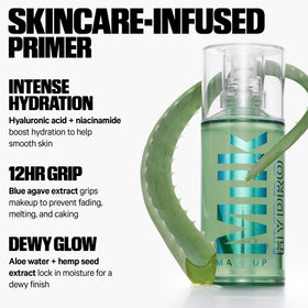 Milk Makeup Hydro Grip Primer application on clean skin
