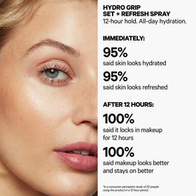 Milk Makeup Hydro Grip Set + Refresh Spray bottle close-up