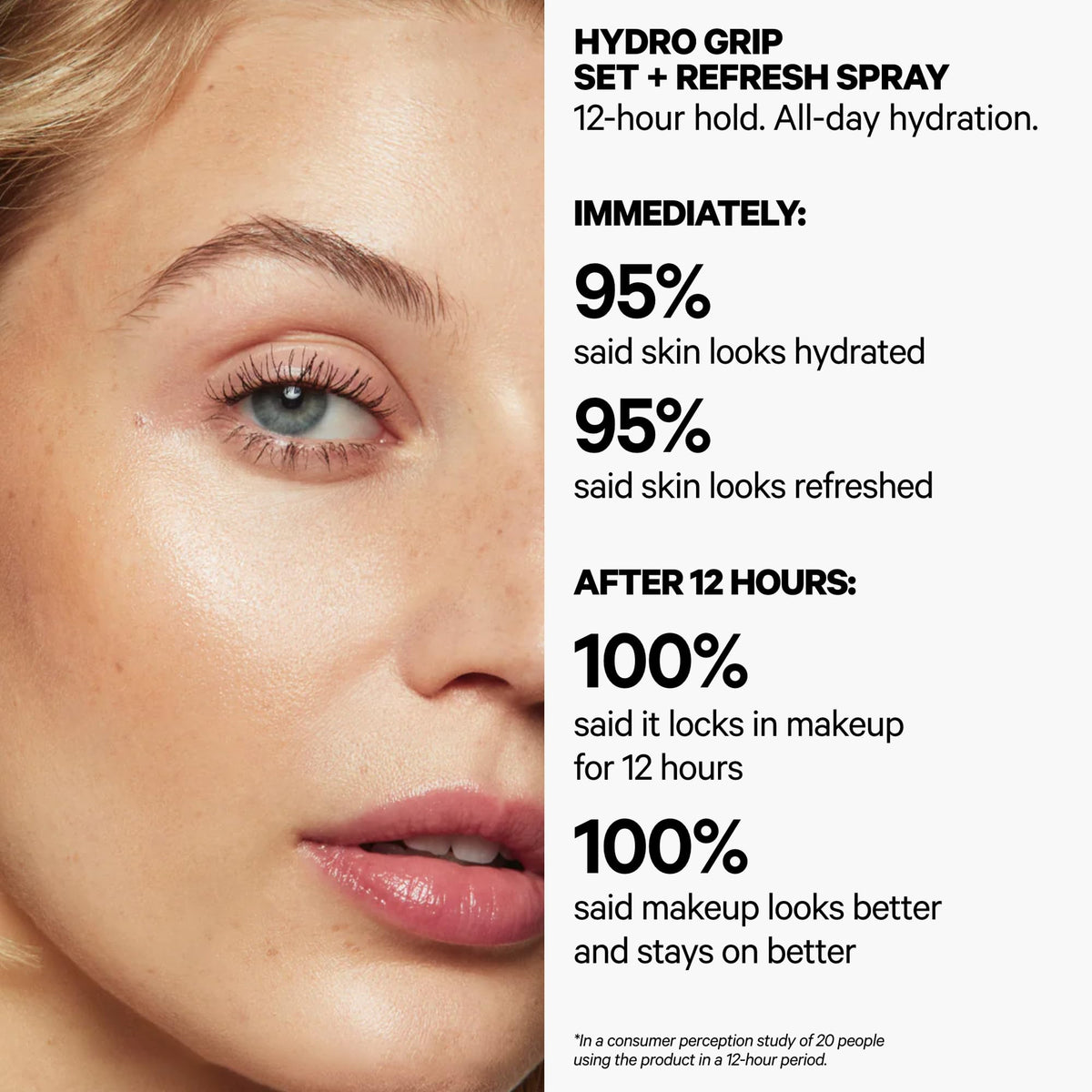 Milk Makeup Hydro Grip Set + Refresh Spray bottle side view