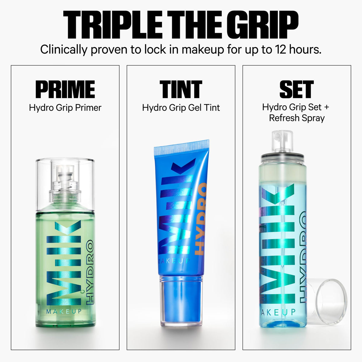 Milk Makeup Hydro Grip Set + Refresh Spray packaging