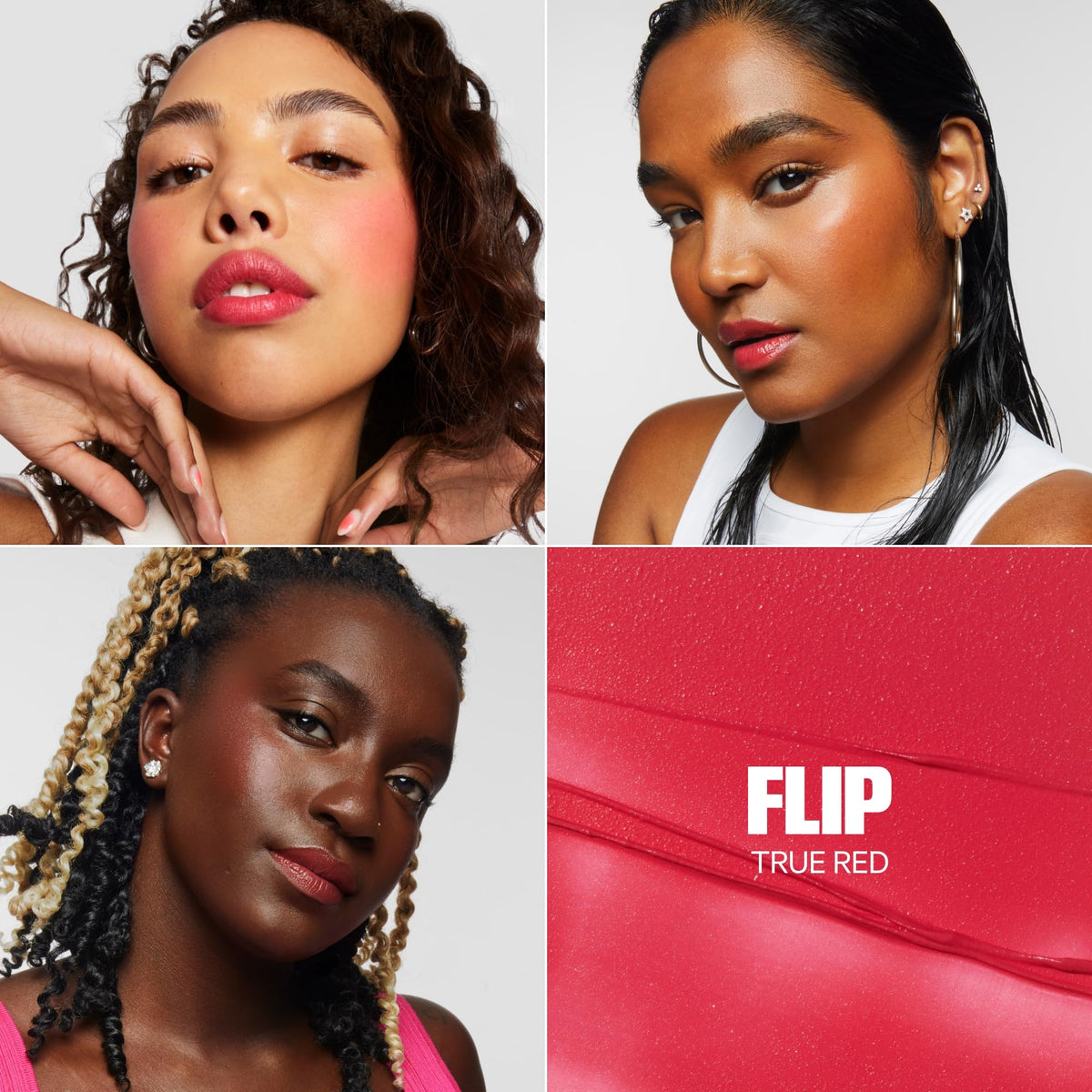 Milk Makeup Lip & Cheek Flip on model's cheeks
