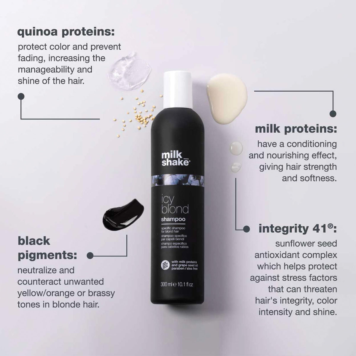 milk_shake Icy Blond Shampoo bottle with pump