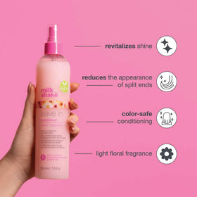 milk_shake Leave-In Conditioner Detangling Spray back view with ingredient list