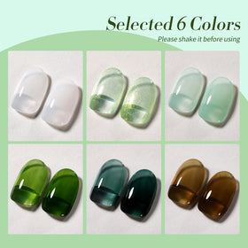 Milky white gel polish from Born Pretty set