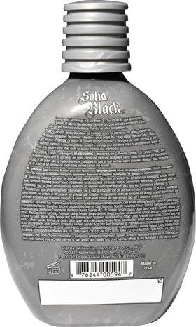 Millennium Tanning Solid Black 100X Dark Tanning Lotion packaging