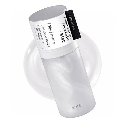 millimilli 500 Dalton Protein Mist front view with spray nozzle