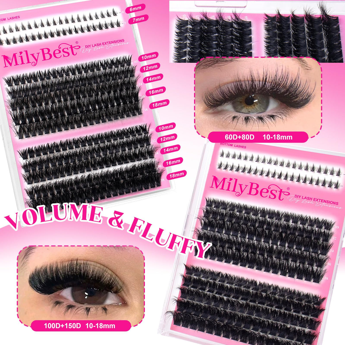 MilyBest dual-ended lash glue and makeup remover close-up