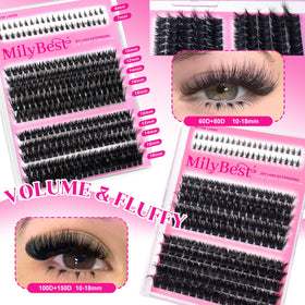 MilyBest dual-ended lash glue and makeup remover close-up