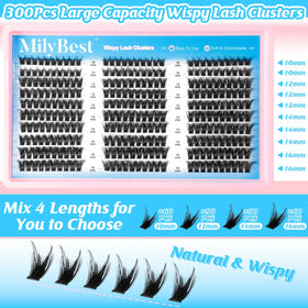 MilyBest dual-ended lash glue with black bond and white seal