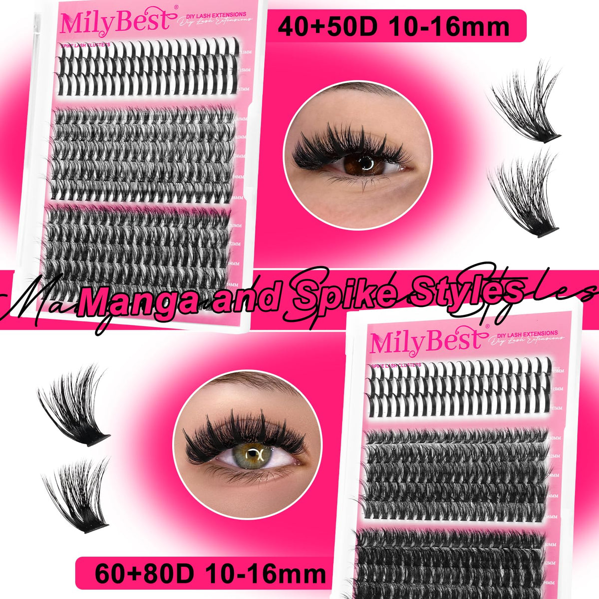 MilyBest eyelash makeup remover bottle