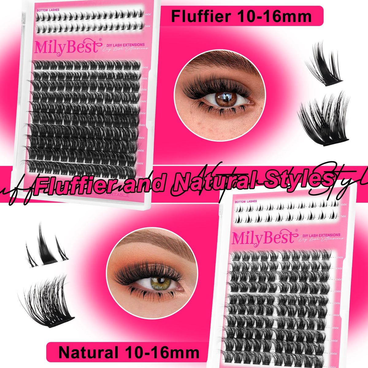 MilyBest eyelash tweezers for precise application