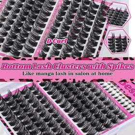 MilyBest Fable Lash Clusters Kit with bottom spiky lashes