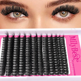 MilyBest Fluffy Lash Clusters with lash glue and application tools