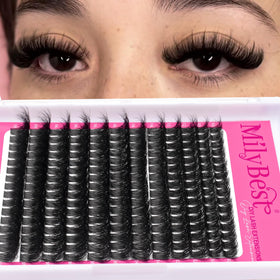 MilyBest lash clusters in 10-18mm lengths