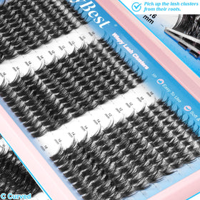 MilyBest lash clusters in various lengths from 10-16mm